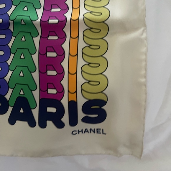 Chanel Rainbow Silk Scarf-NIB - Picture 3 of 4